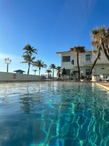 Tide Blue Building and Pool view Tide Blue Building low pool view